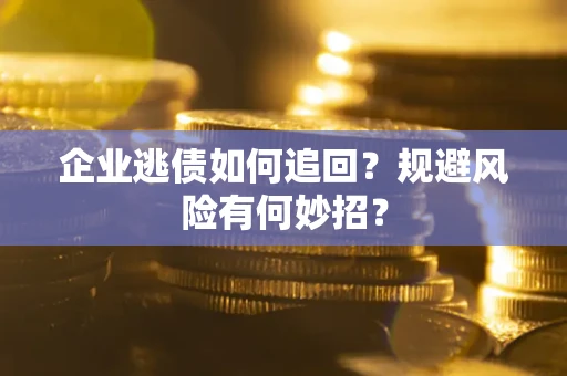 北京企业逃债如何追回？规避风险有何妙招？