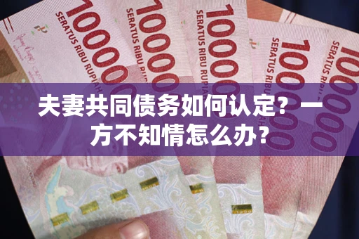 北京夫妻共同债务如何认定？一方不知情怎么办？