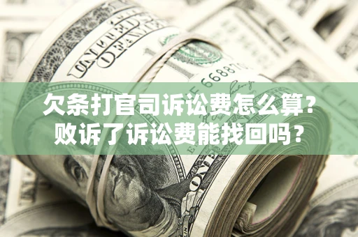 北京欠条打官司诉讼费怎么算？败诉了诉讼费能找回吗？
