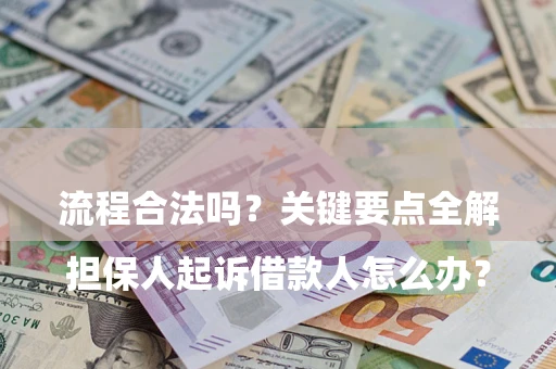 北京

担保人起诉借款人怎么办？流程合法吗？关键要点全解析