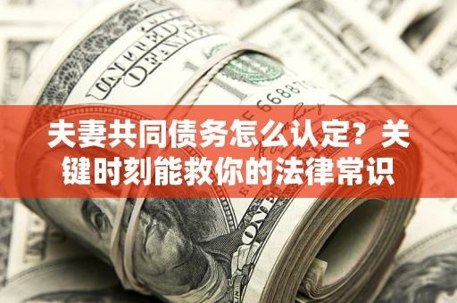 北京夫妻共同债务怎么认定？关键时刻能救你的法律常识