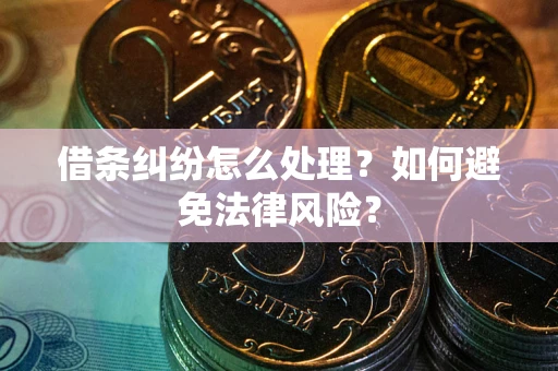 北京借条纠纷怎么处理？如何避免法律风险？